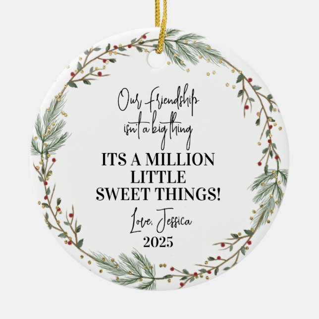 ,Friendship Christmas Ornament Bestes Freund Gesch (Vorne)