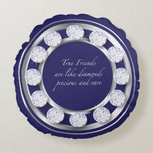 Friendship Diamond Rundes Kissen
