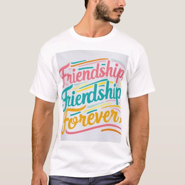 Friendship Forever T - Shirt Design (Zazzle) Rep y (Vorderseite)