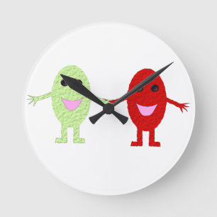 Friendship Grapes Wall Clock Runde Wanduhr