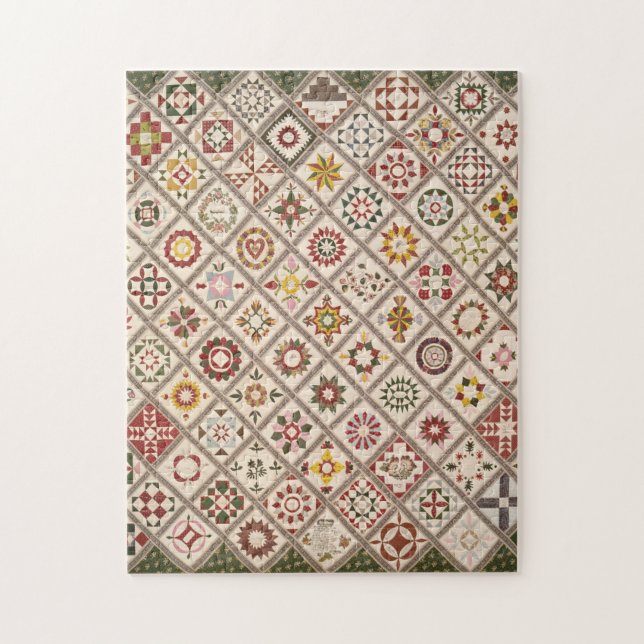 Friendship quilt in neutral shades (Vertikal)