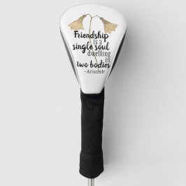 Friendship Quote Flowers Golf Headcover