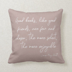 Friendship Zitat Boho Skript Schreiben Dusty Mauve Kissen