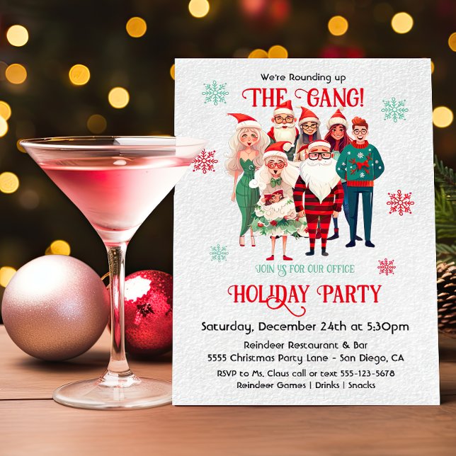 Friendsmas Office Costume Holiday Weihnachts-Party Einladung (Von Creator hochgeladen)