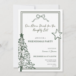 Friendsmas Party Einladung
