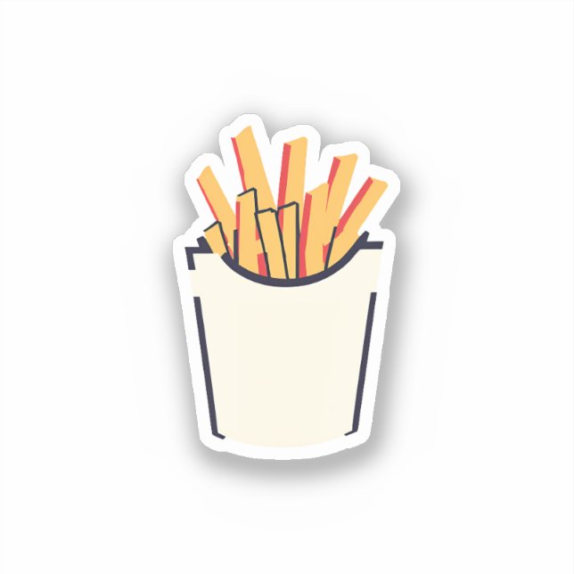 Fries Aufkleber (Vorderseite)
