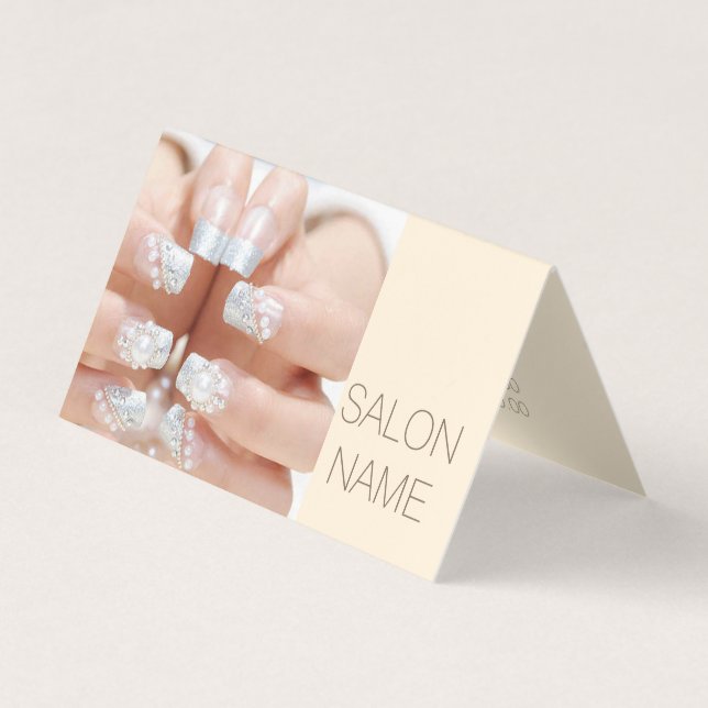 Fries Beauty Nail Artist Nagelsalon Visitenkarten (Vorderseite)