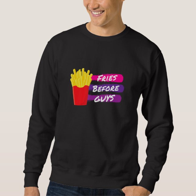 Fries Before Typ, Funny French Fries, Niedlicher S Sweatshirt (Vorderseite)