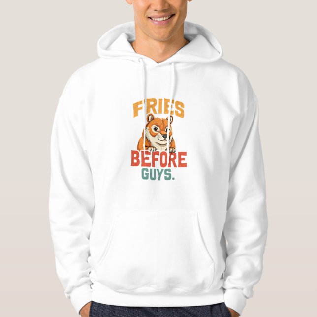 "Fries Before Typ" Hoodie (Vorderseite)