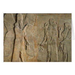 Fries, das einen winged Geist darstellt