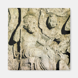 Fries, das König Priam und Hecuba darstellt Magnet