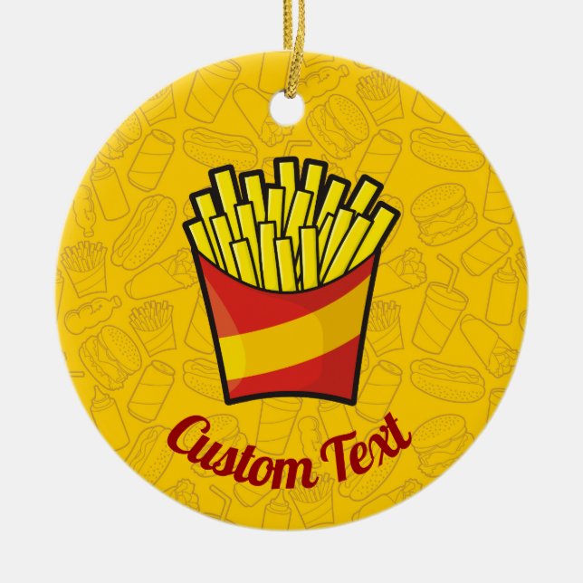 Fries Keramik Ornament (Vorne)