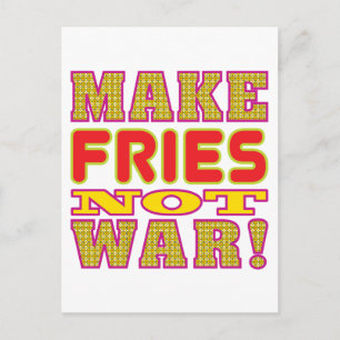 Fries machen postkarte