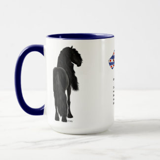 Fries Paard / Frisian Horse Tasse