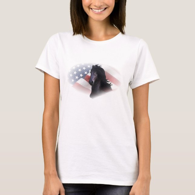 Fries paard T-Shirt (Vorderseite)