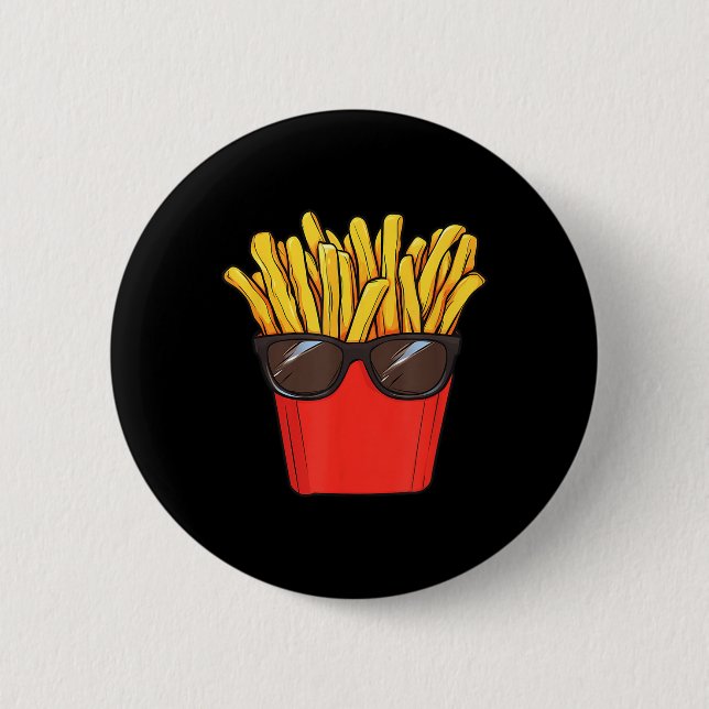 Fries Potato Sungles Button (Vorderseite)