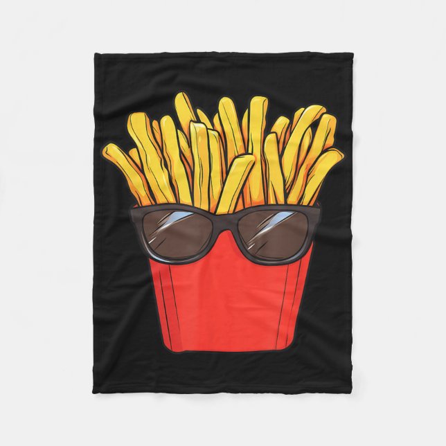 Fries Potato Sungles Fleecedecke (Vorderseite)