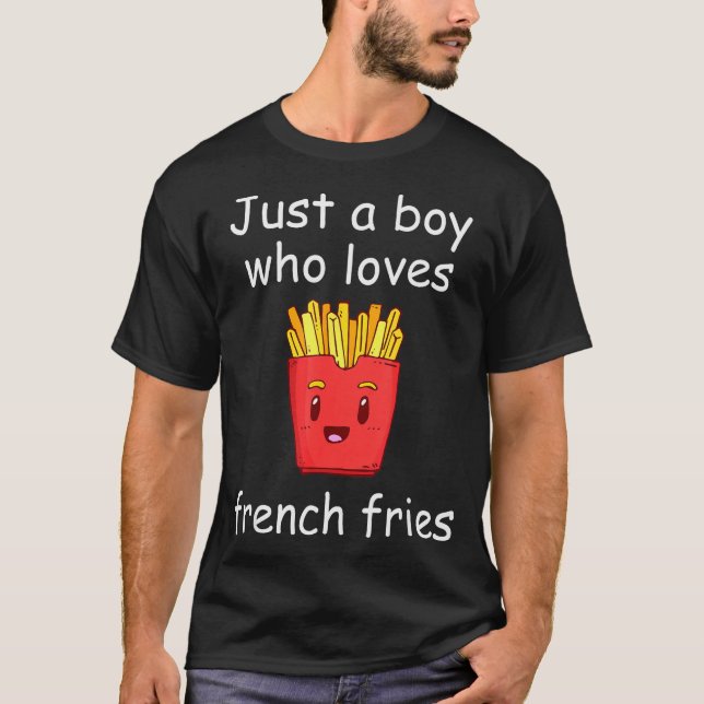 Fries Shirt Funny French Fries Lover Cool French F (Vorderseite)