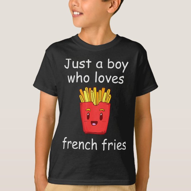 Fries Shirt Funny French Fries Lover Cool French F (Vorderseite)