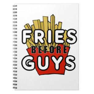 Fries vor Typ Notizblock