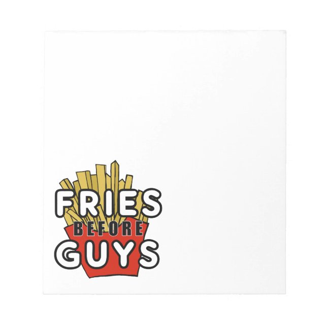 Fries vor Typ Notizblock (Vorderseite)