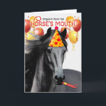 Friesan Black Horse Funny Birthday Karte<br><div class="desc">Ein wunderschönes Friesenschwarzpferd wünscht der Person,  die Pferde Liebe oder ein wunderschönes,  eigenständiges Friesenpferd hat,  ihren Geburtstag.</div>