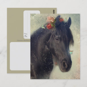 Friesenpferd - Postkarte