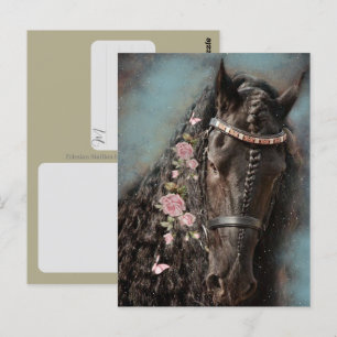 Friesenpferd - Postkarte