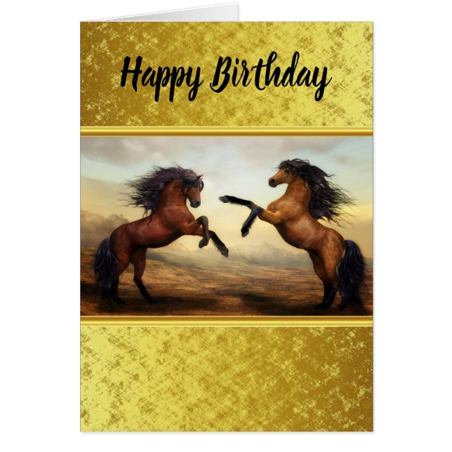 Friesian Draft Horses in a rocky mountain valley (Devant)