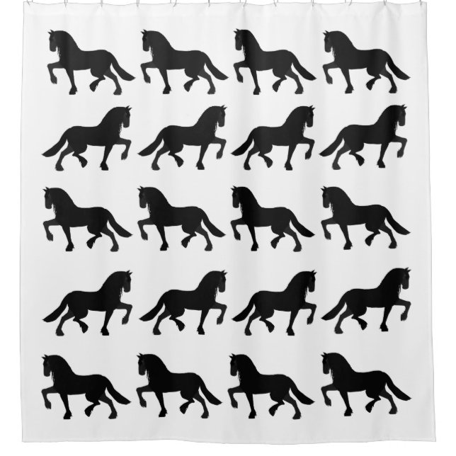 Friesian-Duschvorhang Duschvorhang (Vorderseite)