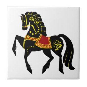 Friesian Folk hallion/schwarze Schönheit, schwarze Fliese