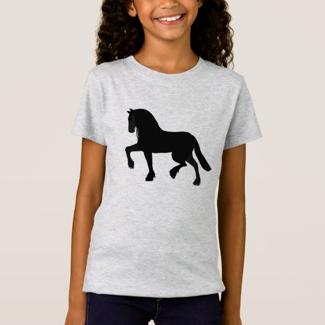 Friesian Girl's Tshirt (Vorderseite)