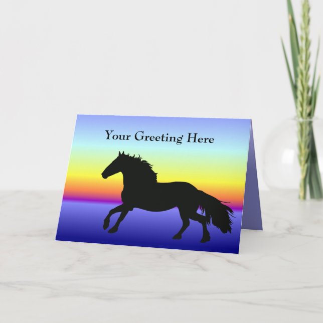 Friesian Greeting Card Karte (Vorderseite)