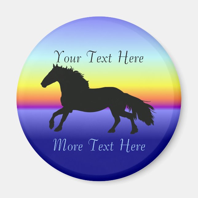 Friesian Horse Magnet (Vorne)