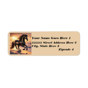 Friesian Horse Ocean