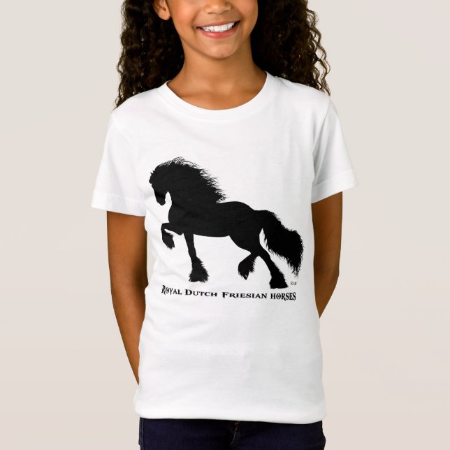 Friesian horse T-Shirt (Vorderseite)