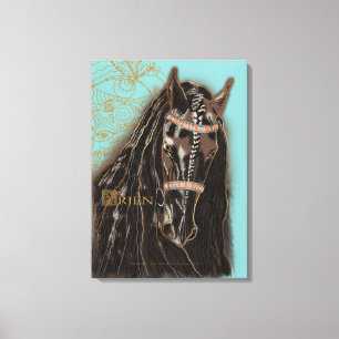 Friesian Horse - Westkanvas Leinwanddruck