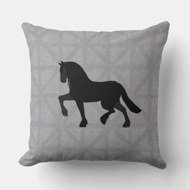Friesian Throw Pillow Kissen (Vorderseite)