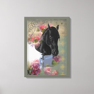 Friesian - Wrapped Canvas Leinwanddruck