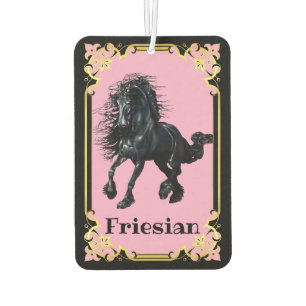 Friesisch, schwarzer Hengst, I Liebe meine Friesia Autolufterfrischer