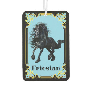 Friesisch, schwarzer Hengst, I Liebe meine Friesia Autolufterfrischer