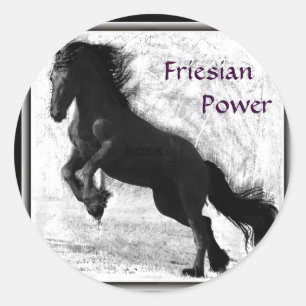 Friesische Power-Aufkleber Runder Aufkleber