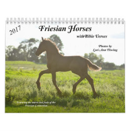 Friesischer Pferdekalender mit Bibel-Versen Kalender