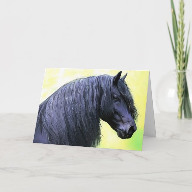 friesisches Pferd Karte (Vorderseite)