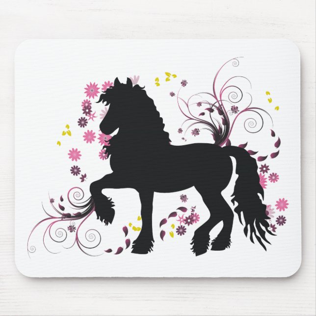 Friesisches Pferd Mousepad (Vorne)