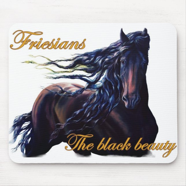 Friesisches Pferd Mousepad (Vorne)