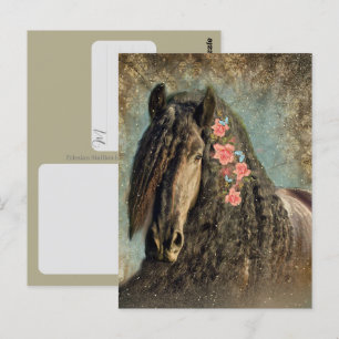 Friesisches Pferd - Postkarte