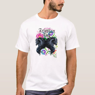 friesisches Pferd, Stallion, VolksBlumen T-Shirt