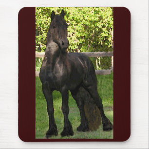 Friesisches Rind gemaltes Mousepad