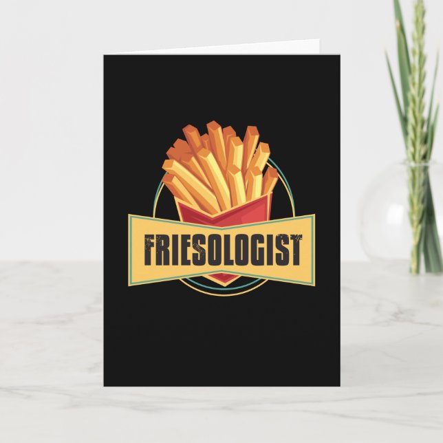 Friesologist French Fries Karte (Vorderseite)